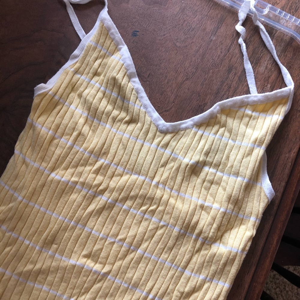 Pacsun Kendall & Kylie Yellow Striped Tank